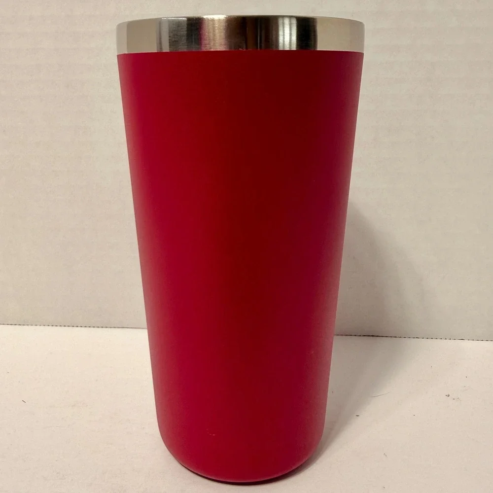 Hydro Flask 20 oz All Around Tumbler Red Stainless Steel Insulated Cup-No Lid *